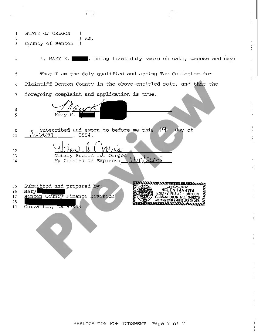 Preview A08 Application for Judgment