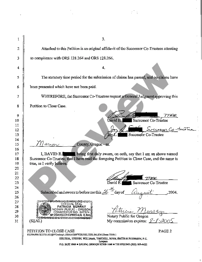 Get A07 Petition to Close Case Preview A07 Petition to Close Case