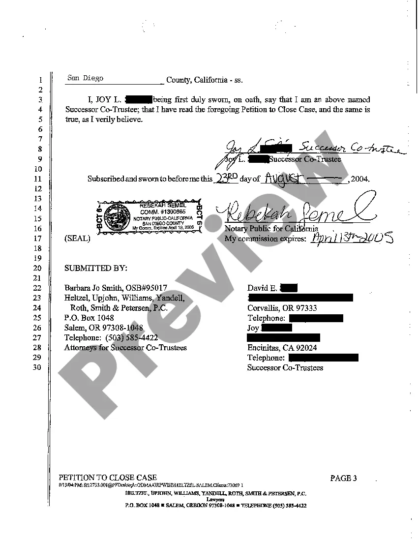 Get A07 Petition to Close Case Preview A07 Petition to Close Case