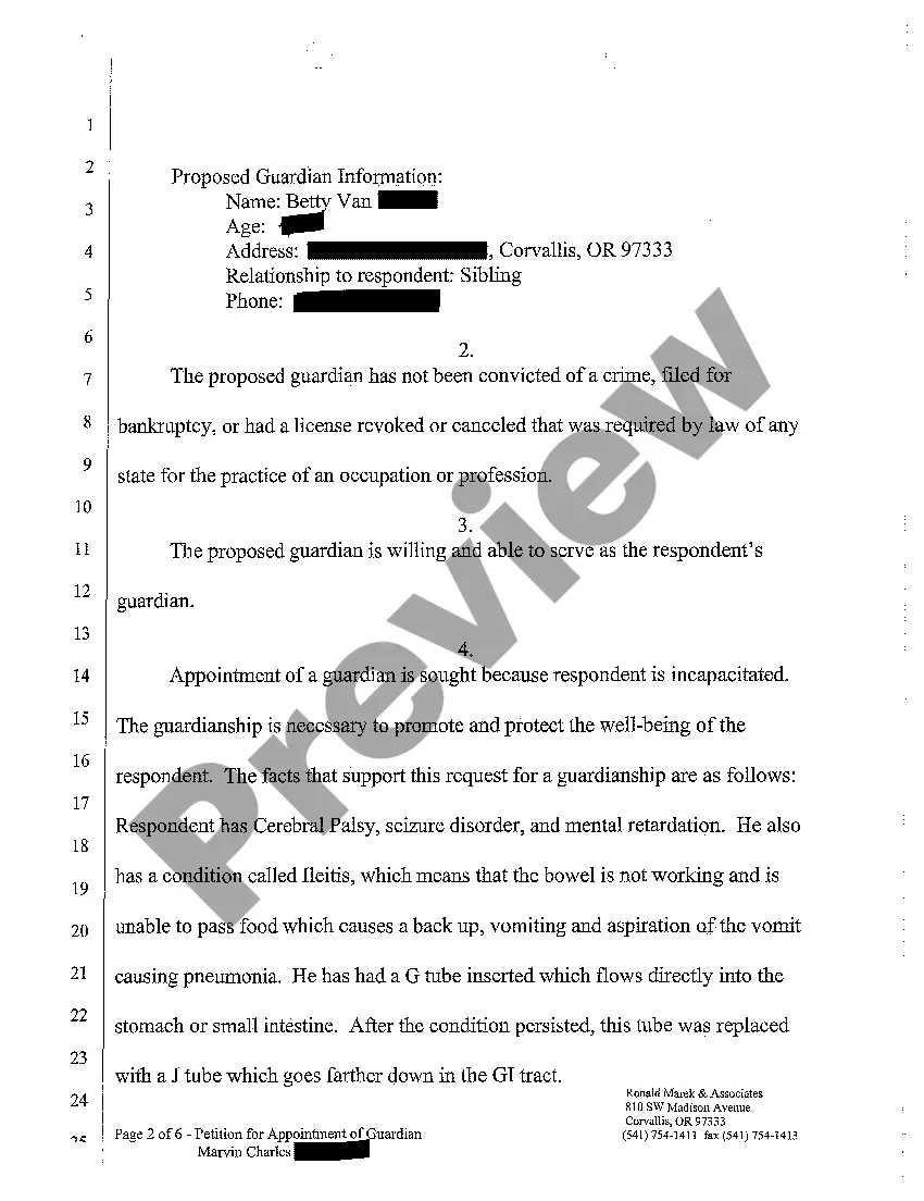 Get A09 Petition for Appointment of Guardian and Order Allowing Withholding of Medical Care Preview A09 Petition for Appointment of Guardian and Order Allowing Withholding of Medical Care