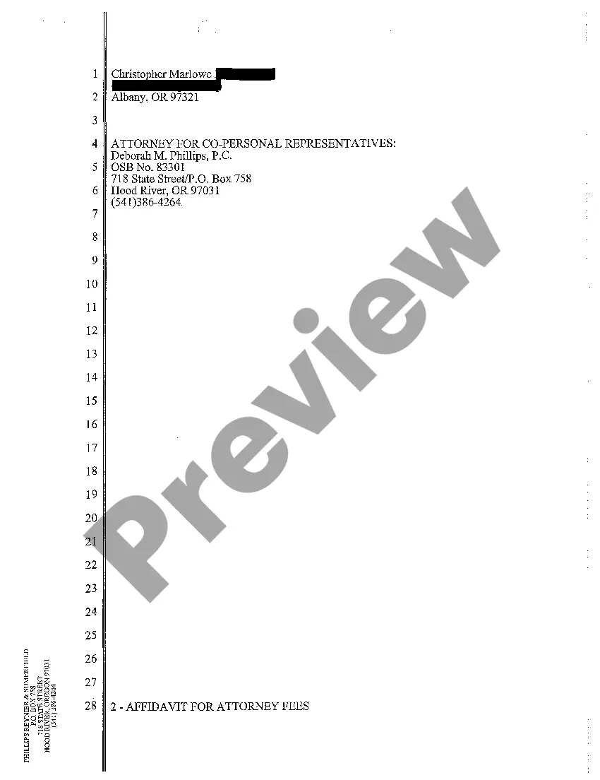 Get A05 Affidavit for Attorney Fees Preview A05 Affidavit for Attorney Fees