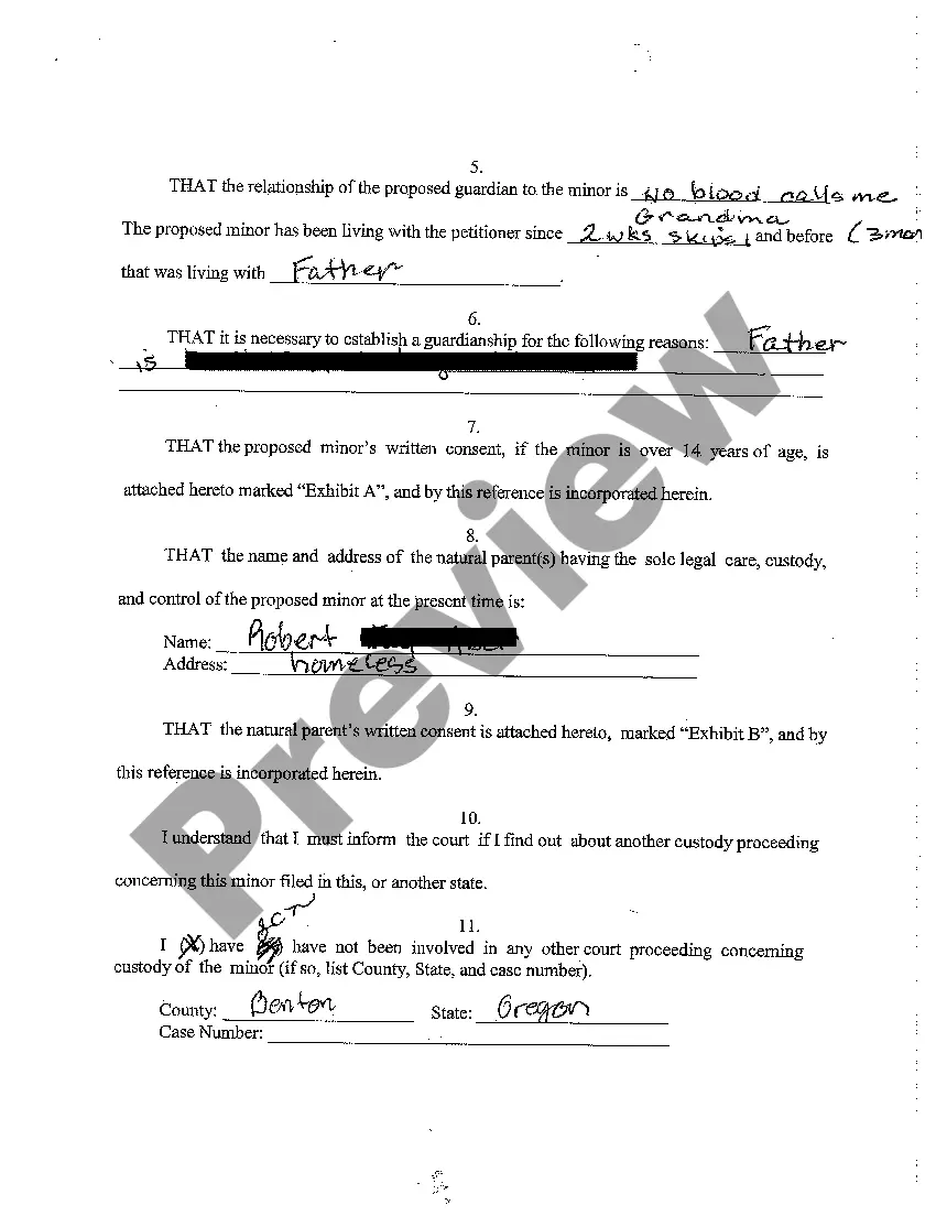 Get A04 Petition for Appointment of Guardian Preview A04 Petition for Appointment of Guardian