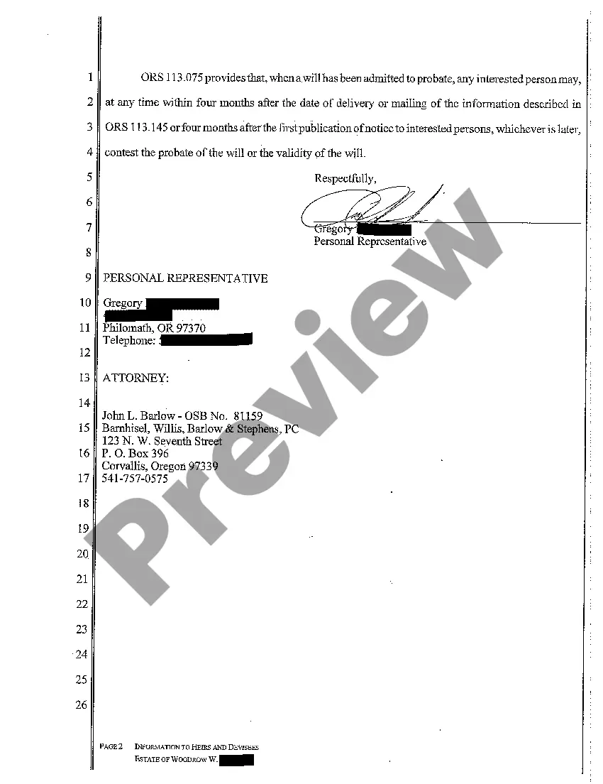 Preview A07 Information to Heirs and Devisees