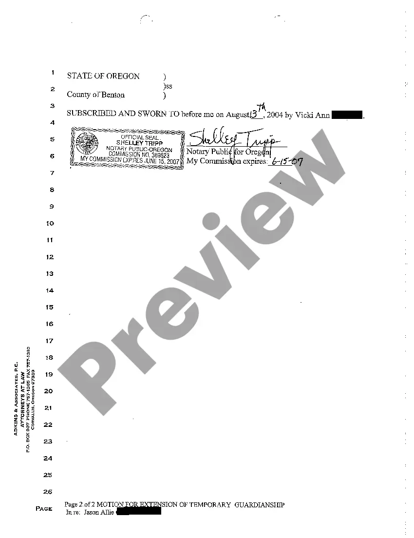 Preview A11 Motion for Extension of Temporary Guardianship