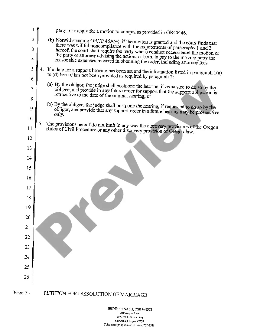 Preview A01 Petition for Dissolution of Marriage