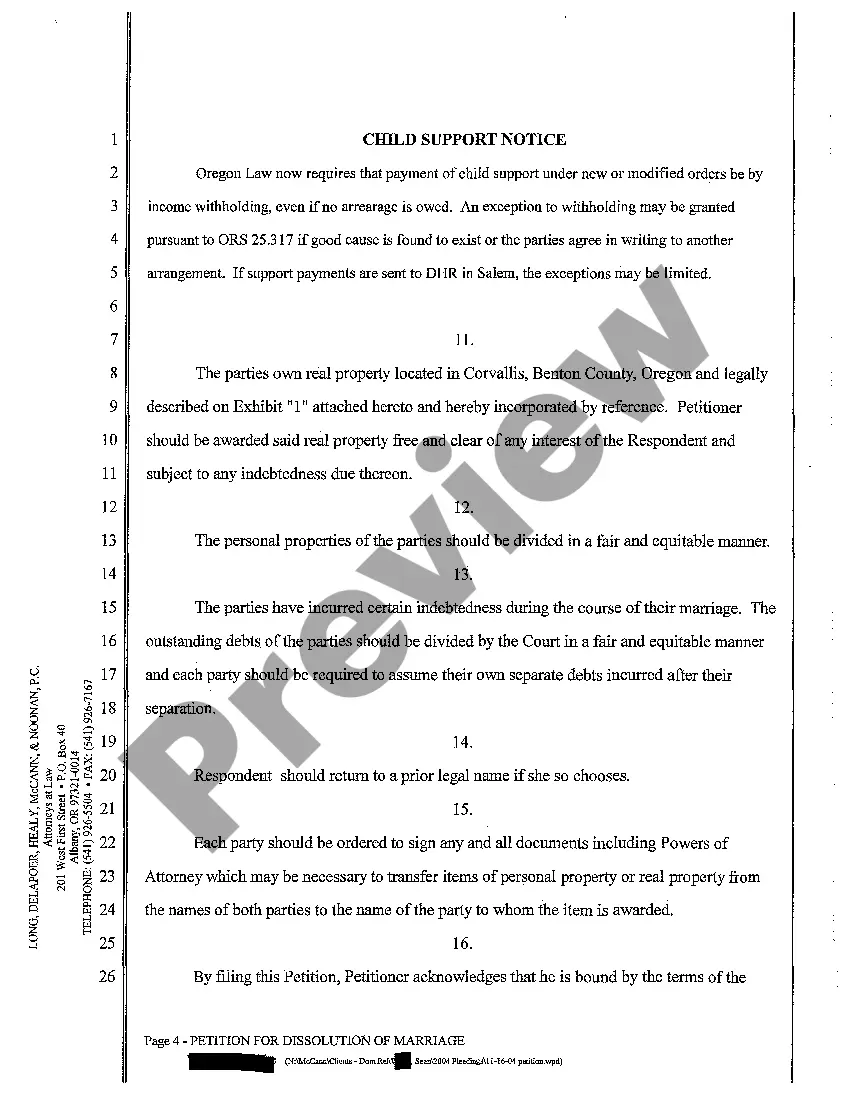Get A07 Petition for Dissolution of Marriage Preview A07 Petition for Dissolution of Marriage