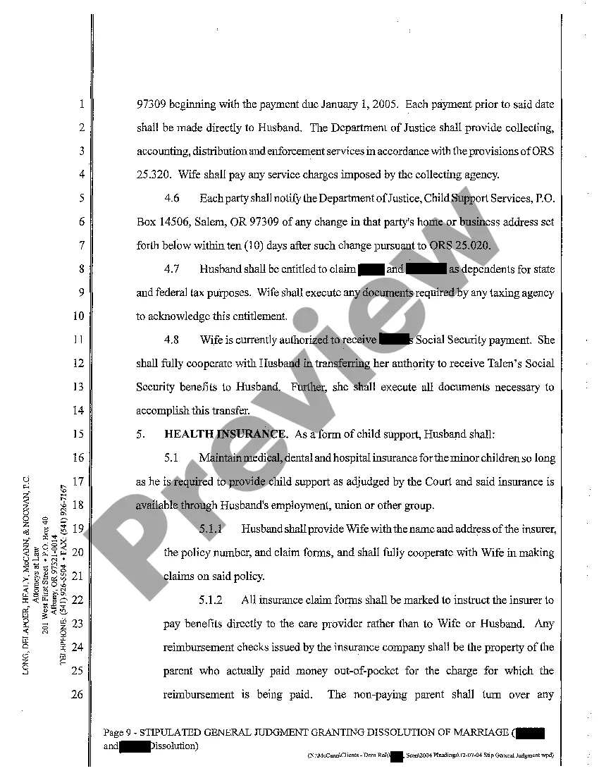 Get A09 Stipulated General Judgment Granting Dissolution of Marriage and Money Award Preview A09 Stipulated General Judgment Granting Dissolution of Marriage and Money Award