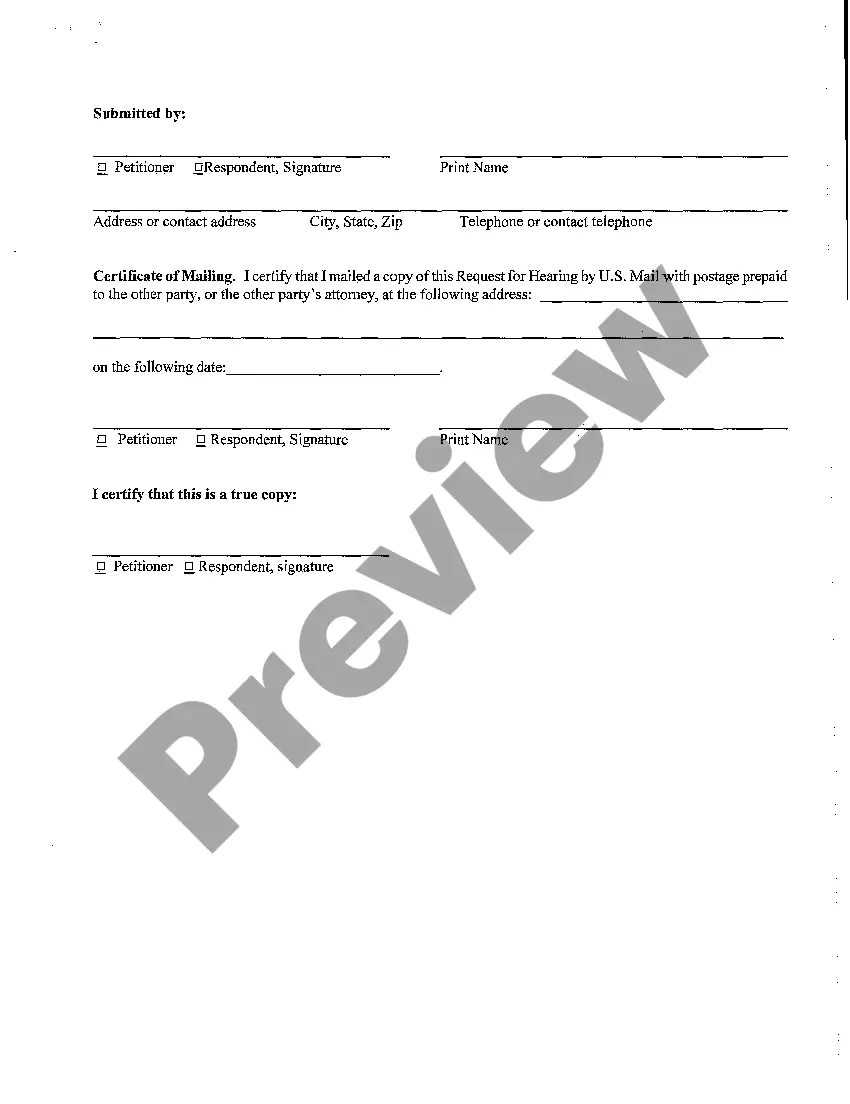 Preview A17 Request for Hearing regarding Statutory Restraining Order