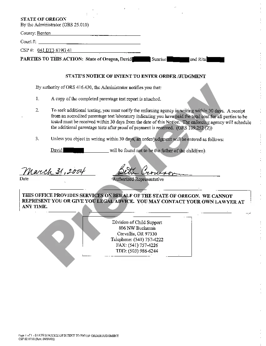 Preview A01 Request to Establish Paternity