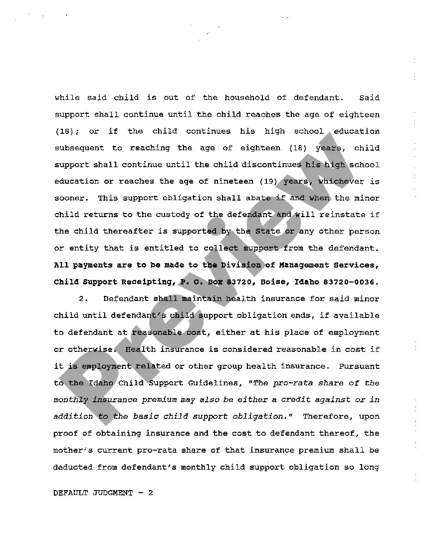 Preview A05 Default Judgment