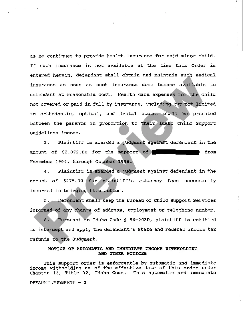 Preview A05 Default Judgment