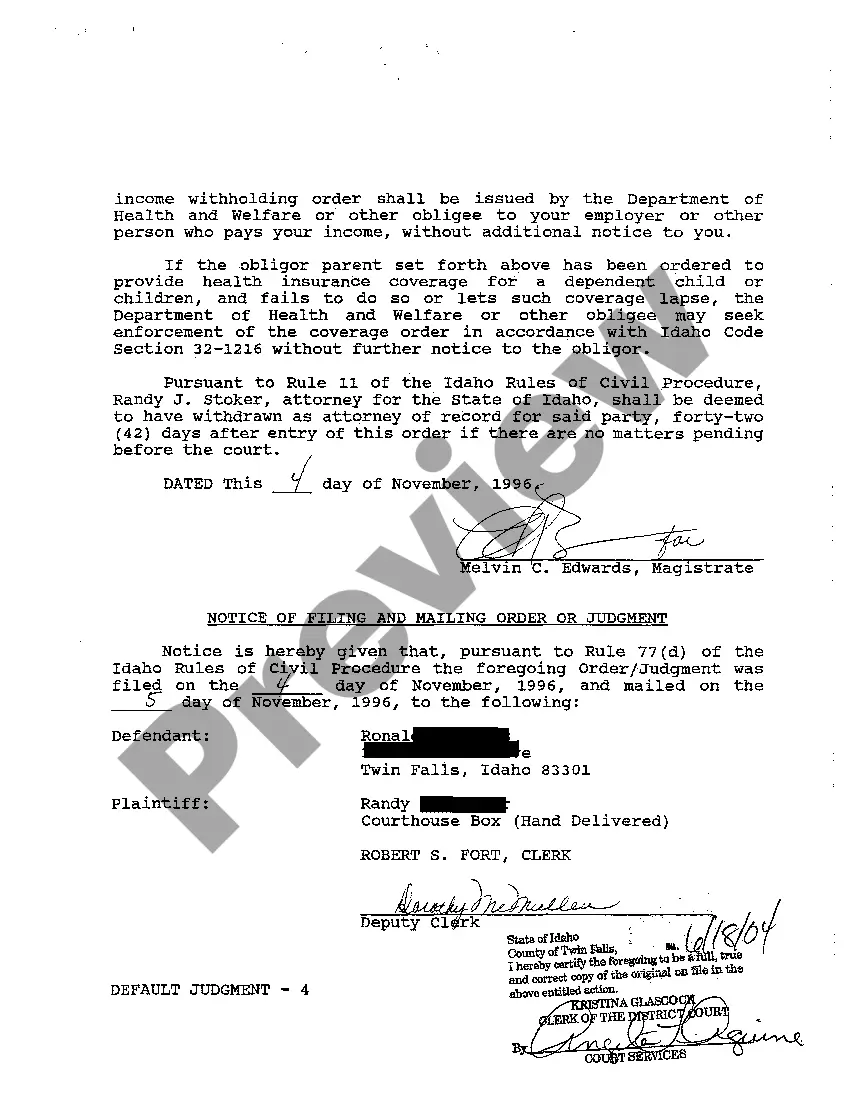 Preview A05 Default Judgment