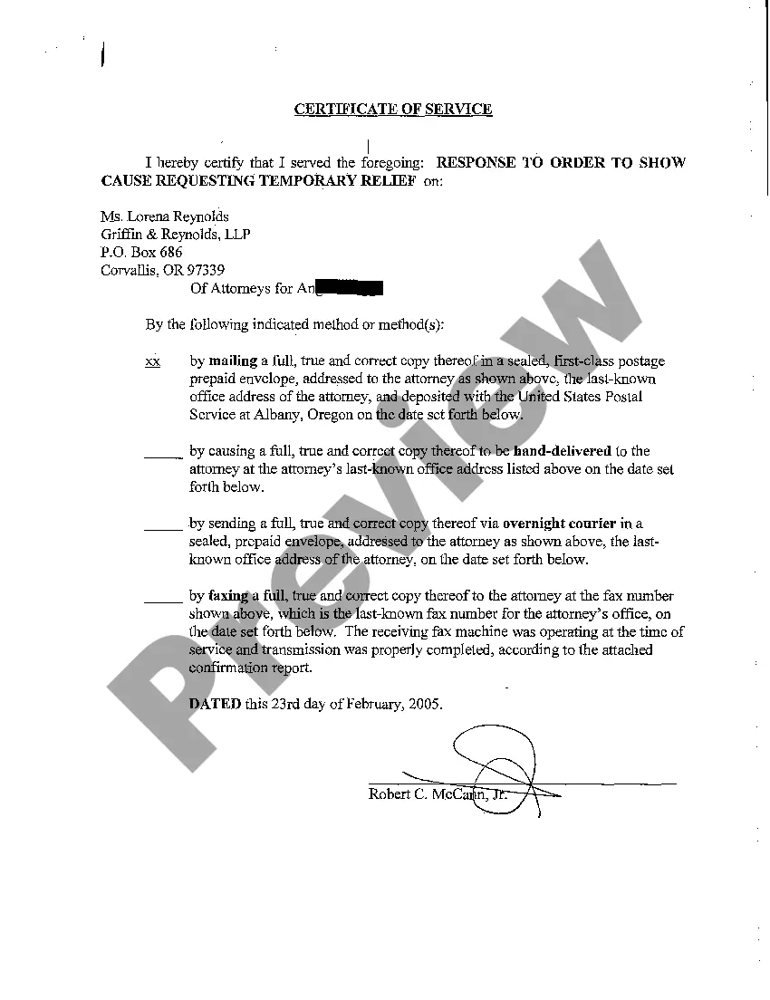 Get A05 Affidavit in Support of Response and Counter Motion to Order to Show Cause regarding Temporary Orders ORS 107.095 Preview A05 Affidavit in Support of Response and Counter Motion to Order to Show Cause regarding Temporary Orders ORS 107.095