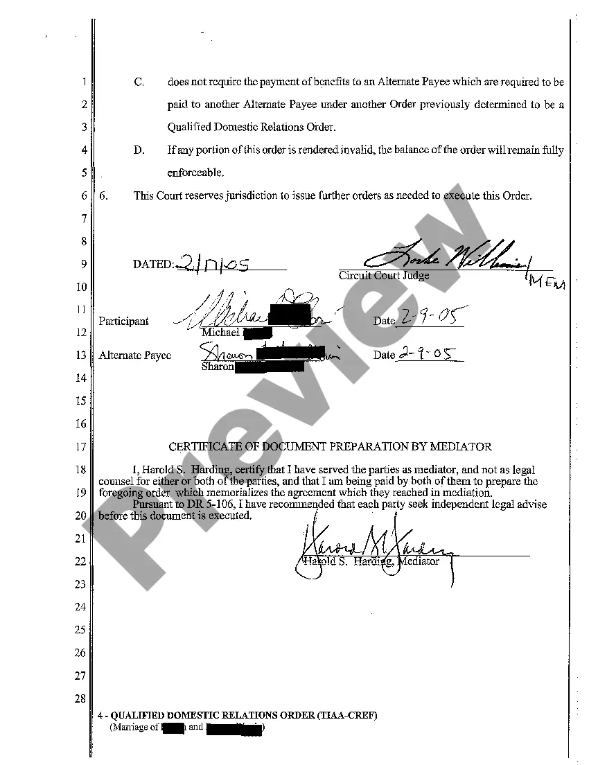 Preview A02 Qualified Domestic Relations Order