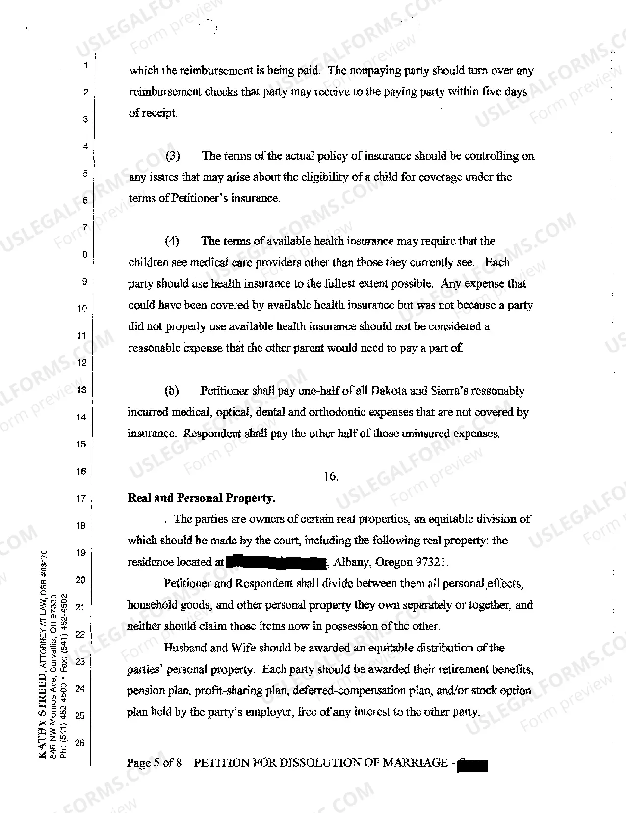 Preview A01 Petition for Dissolution of Marriage