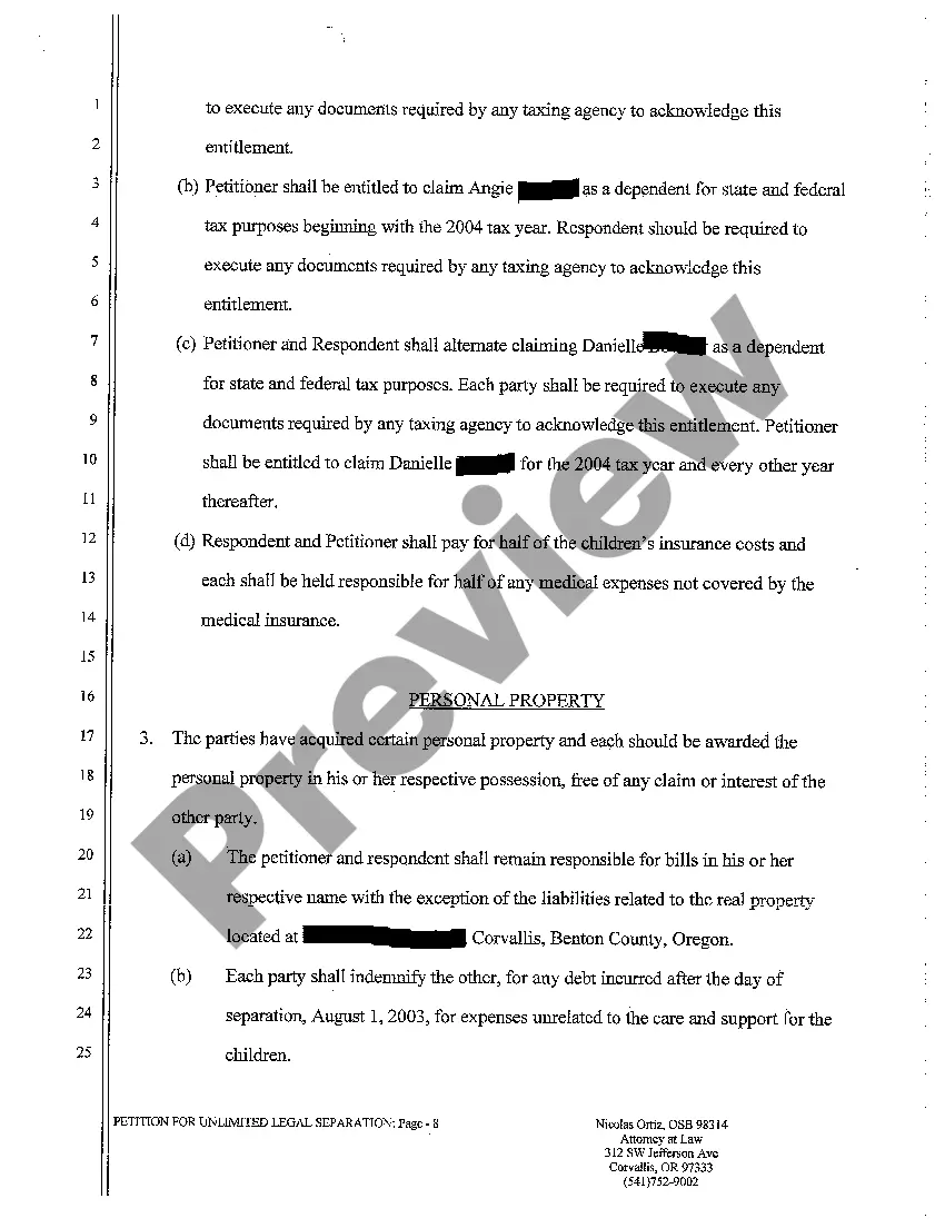 Get A01 General Judgment for Unlimited Legal Separation Preview A01 General Judgment for Unlimited Legal Separation