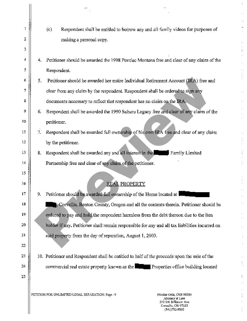Get A01 General Judgment for Unlimited Legal Separation Preview A01 General Judgment for Unlimited Legal Separation