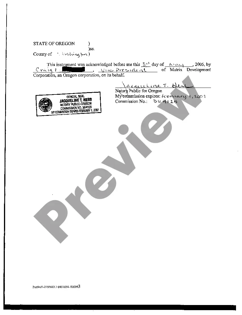 Preview Amendment to Declaration of Annexation to Willamette Landing