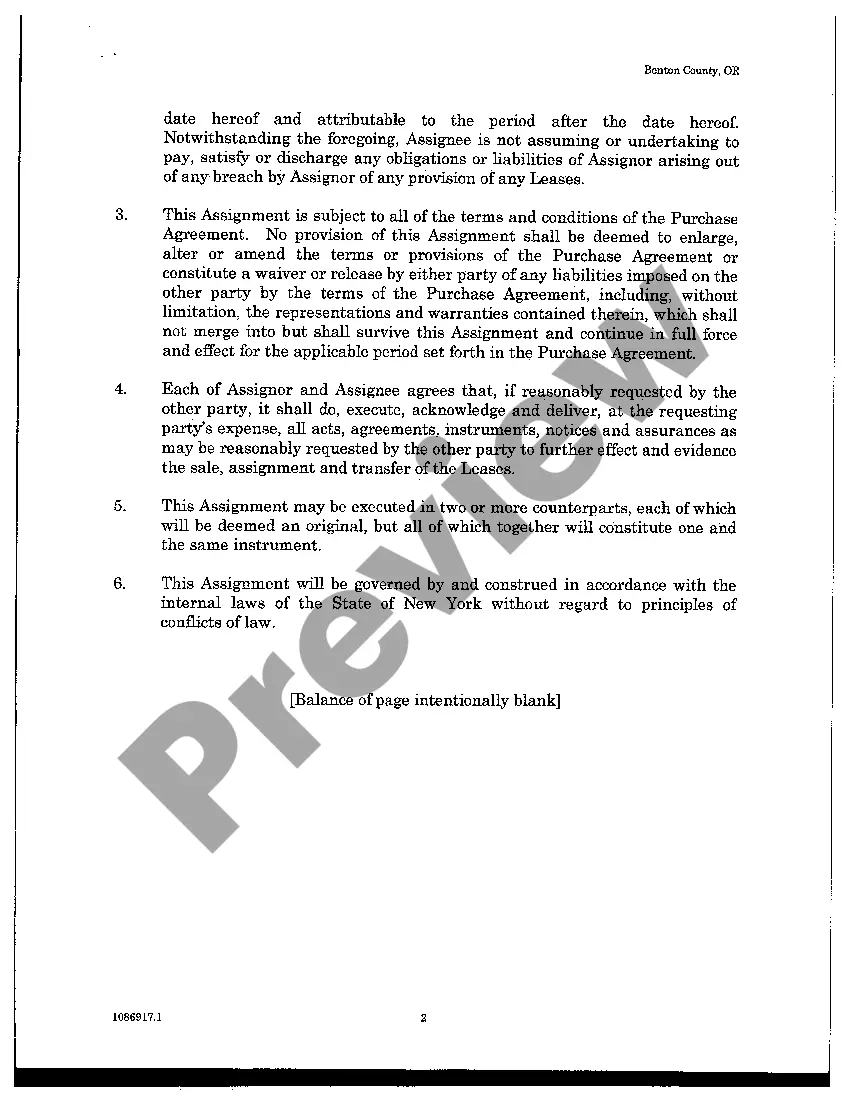 Get Assignment and Assumption of Leases Preview Assignment and Assumption of Leases