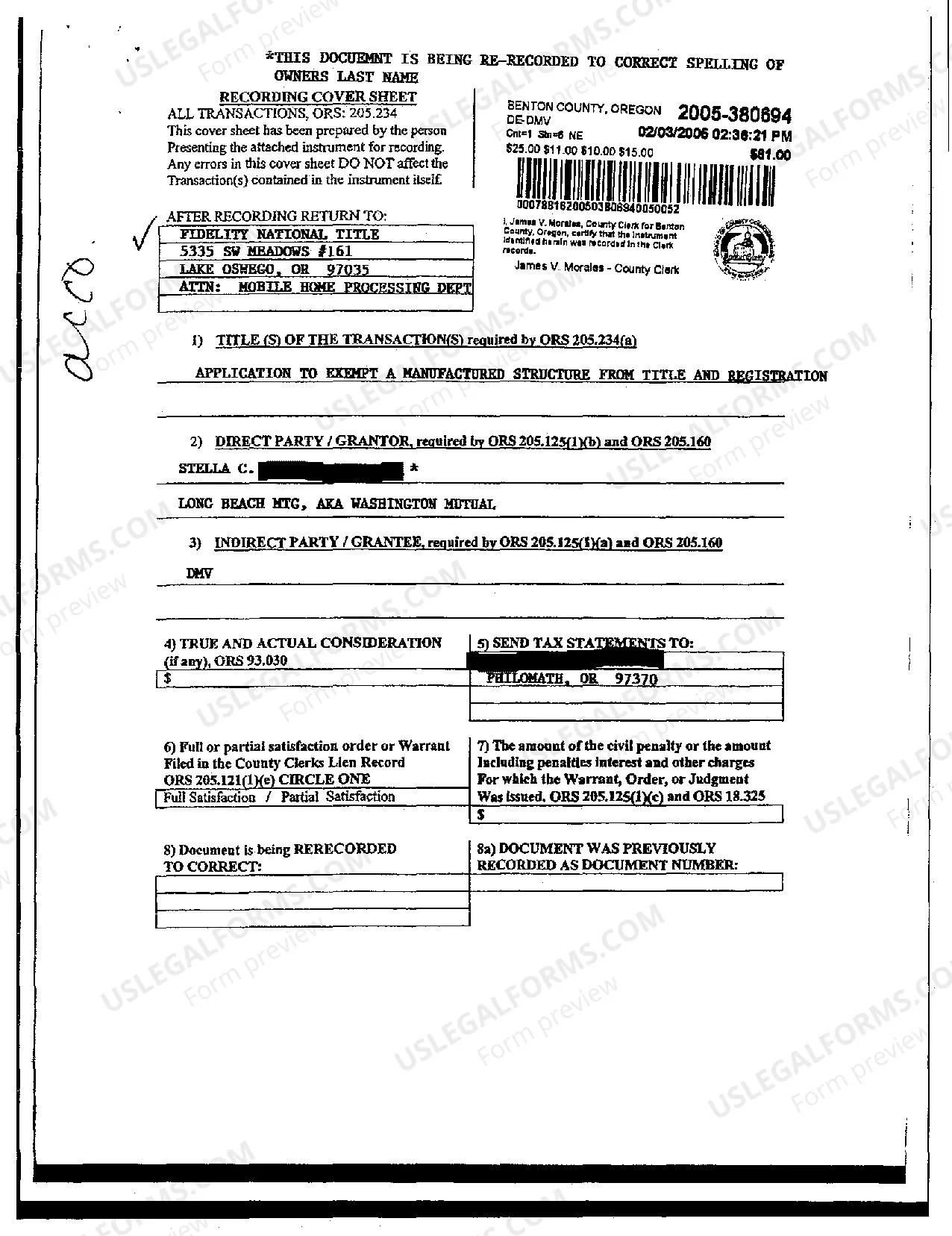 Preview Recording Cover Sheet