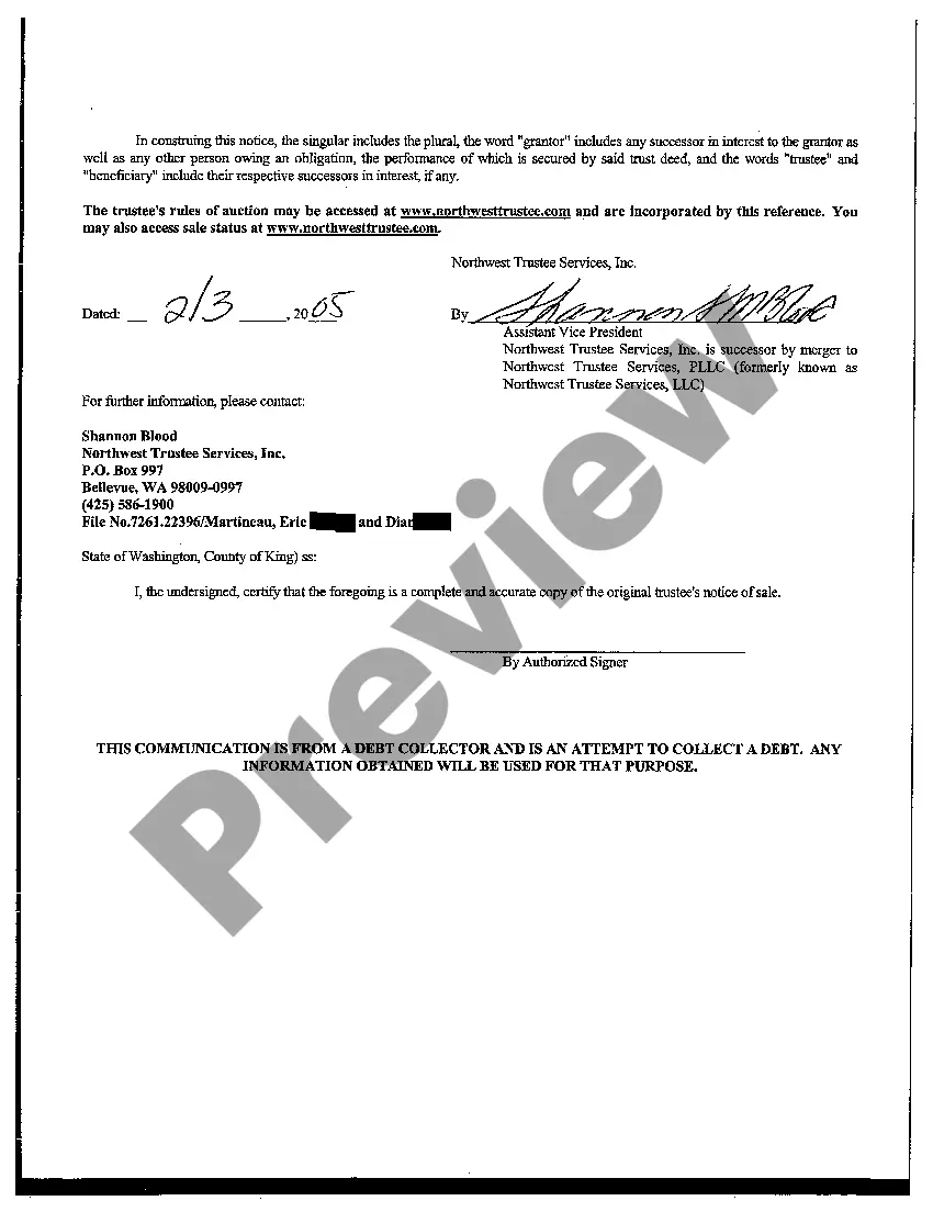 Get A03 Trustee's Notice of Sale Preview A03 Trustee's Notice of Sale