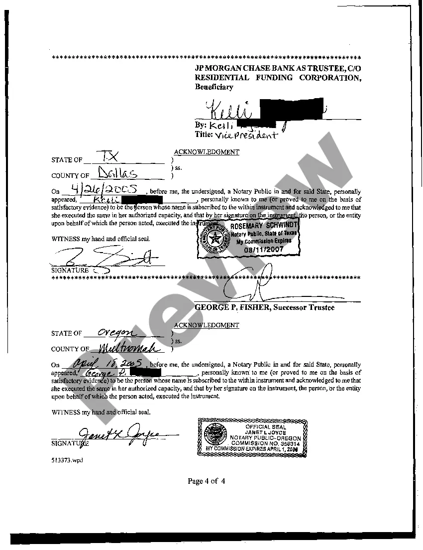 Preview Grant Deed from Husband and Wife to Trustee