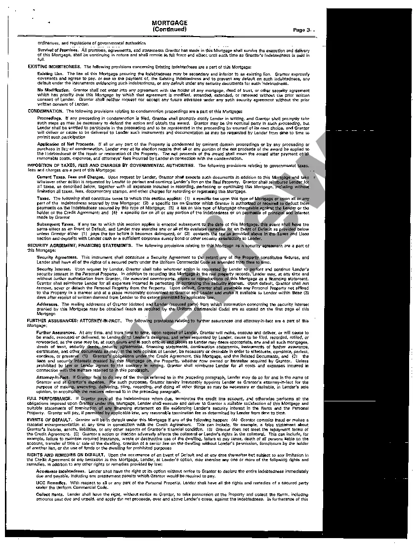 Preview Line of Credit Instrument