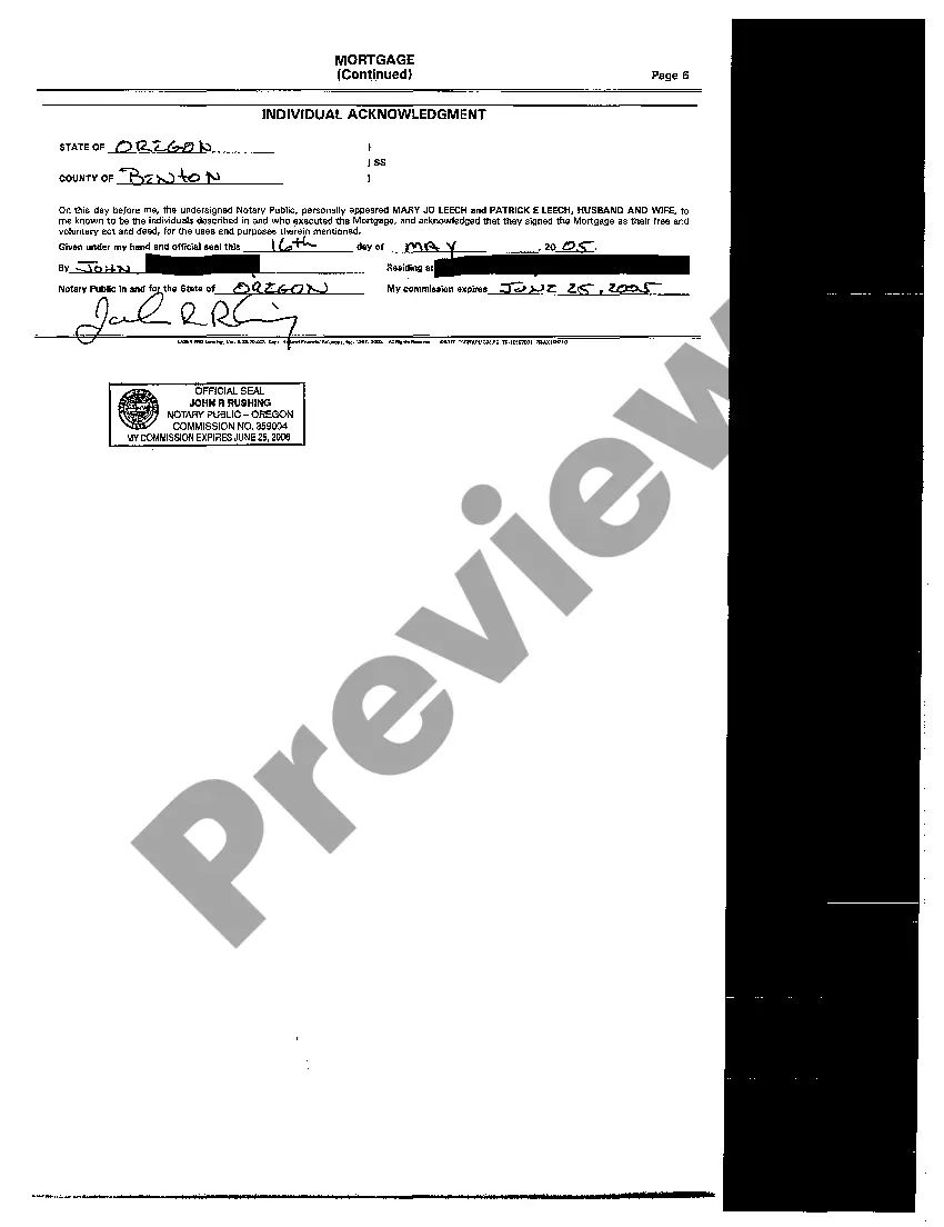 Preview Line of Credit Instrument