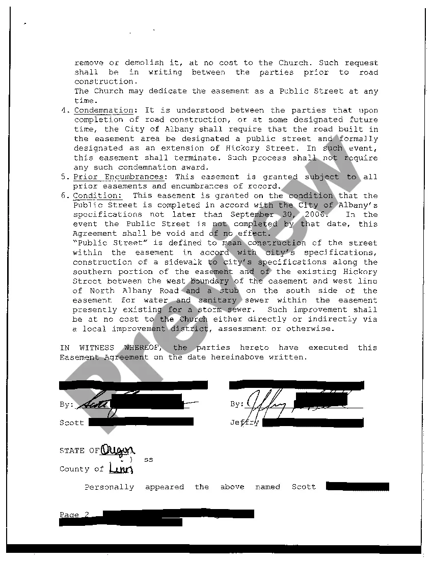 Preview Right-of-Way Easement Agreement