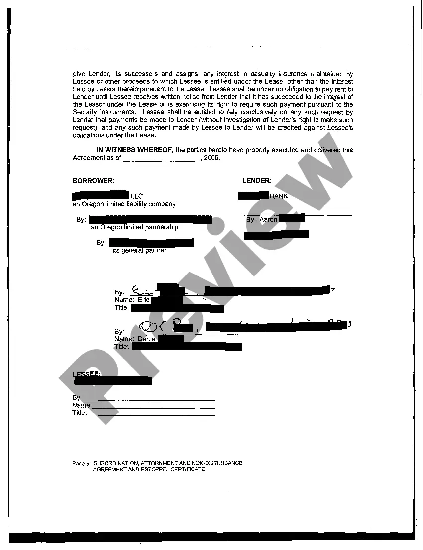 Get Subordination, Attornment and Nondisturbance Agreement and Estoppel Certificate Preview Subordination, Attornment and Nondisturbance Agreement and Estoppel Certificate