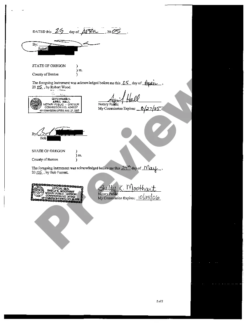 Preview Mutual Easement Agreement