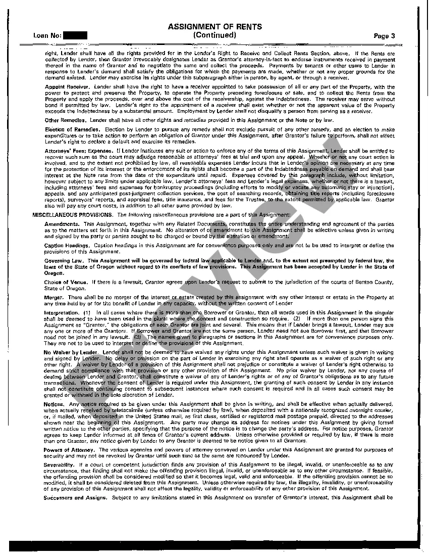 Get Assignment of Rents Preview Assignment of Rents