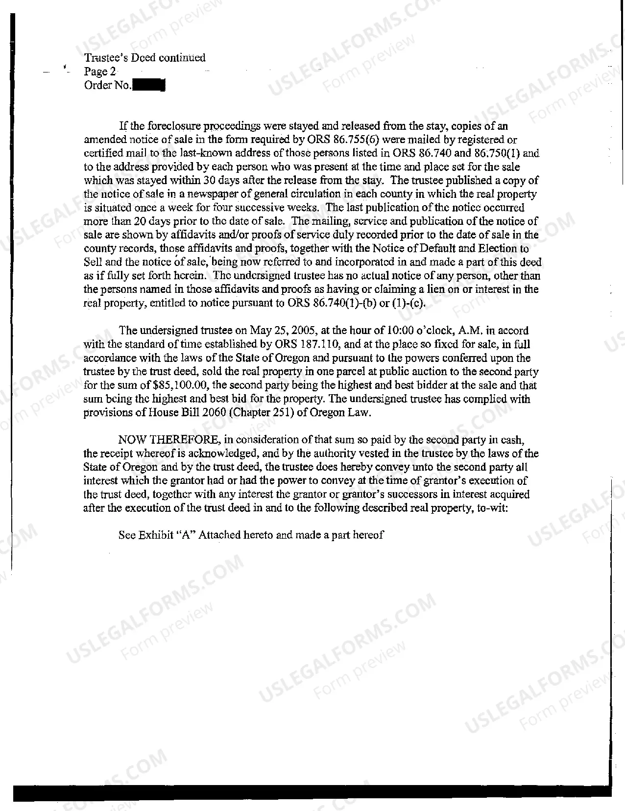 Preview Trustee's Deed Corporation to Corporation