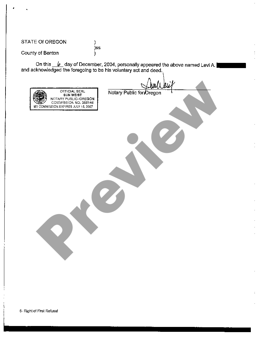 First Right Of Refusal Letter Real Estate Withholding US Legal Forms