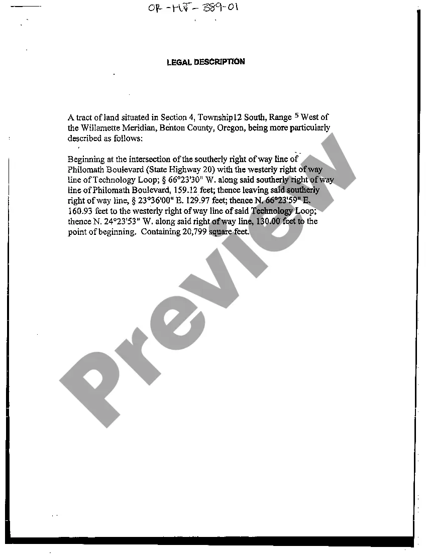 Preview Legal Description