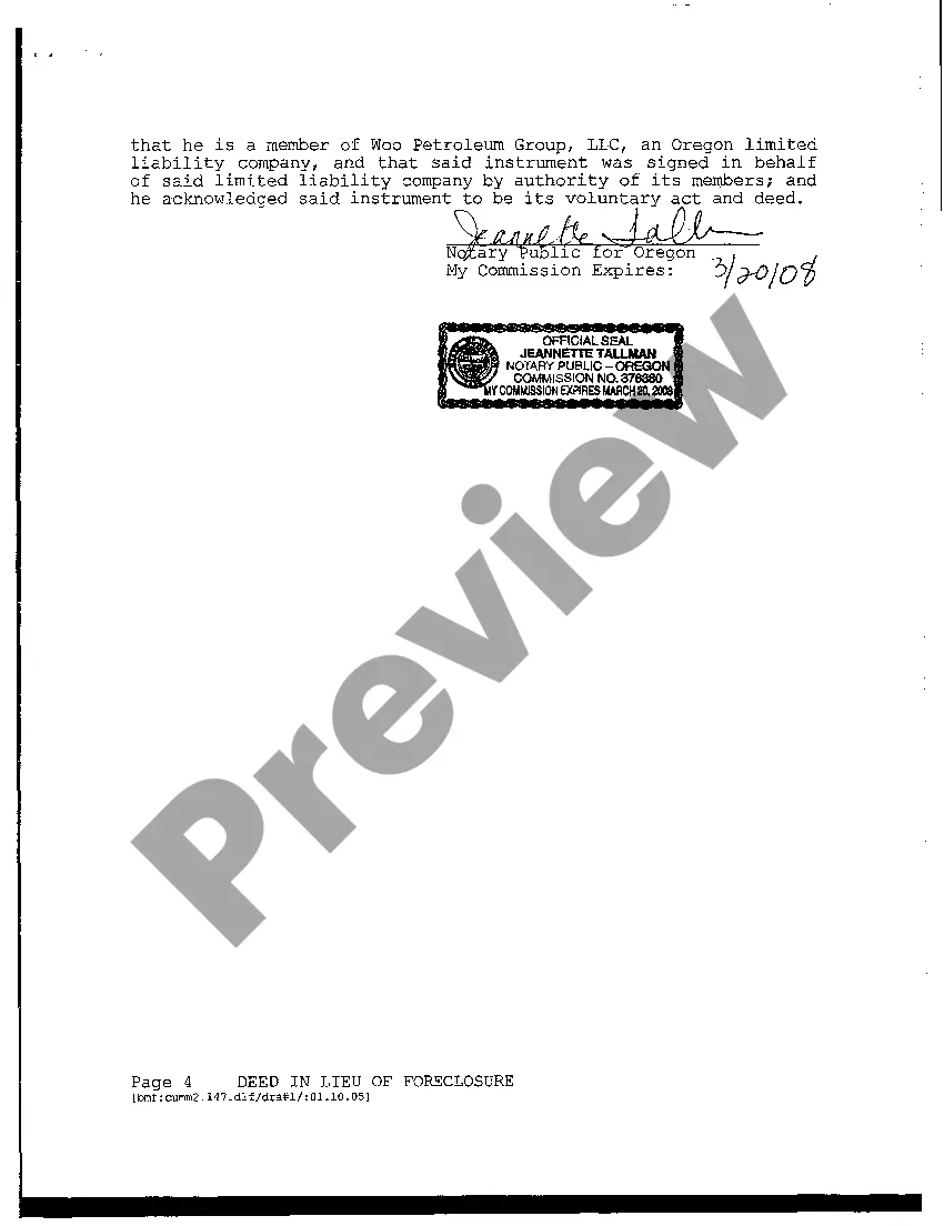 Get A02 Deed in Lieu of Foreclosure Preview A02 Deed in Lieu of Foreclosure