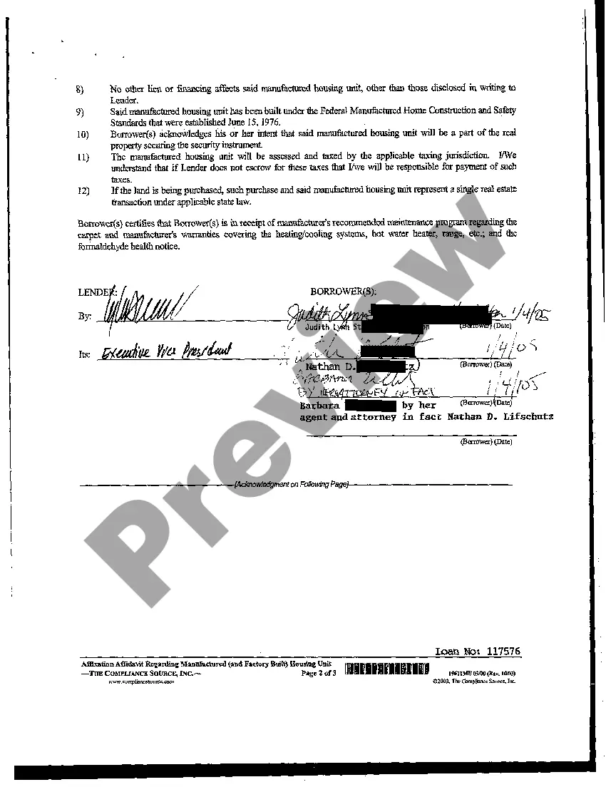 Get A01 Affixation Affidavit Regarding Manufactured Housing Unit Preview A01 Affixation Affidavit Regarding Manufactured Housing Unit