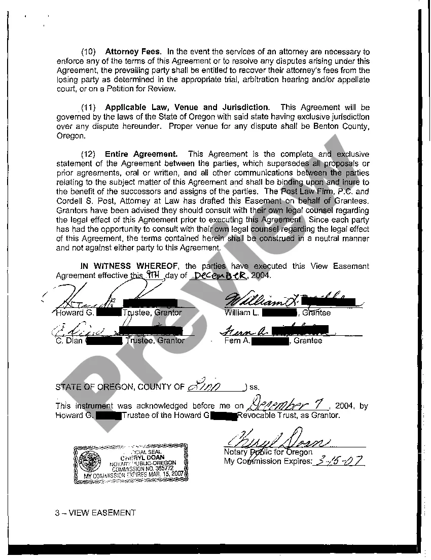 Get A02 View Easement for a Term of 20 Years Preview A02 View Easement for a Term of 20 Years