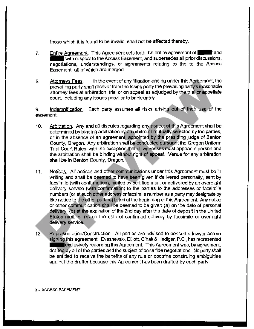 Get A01 Access Easement Preview A01 Access Easement