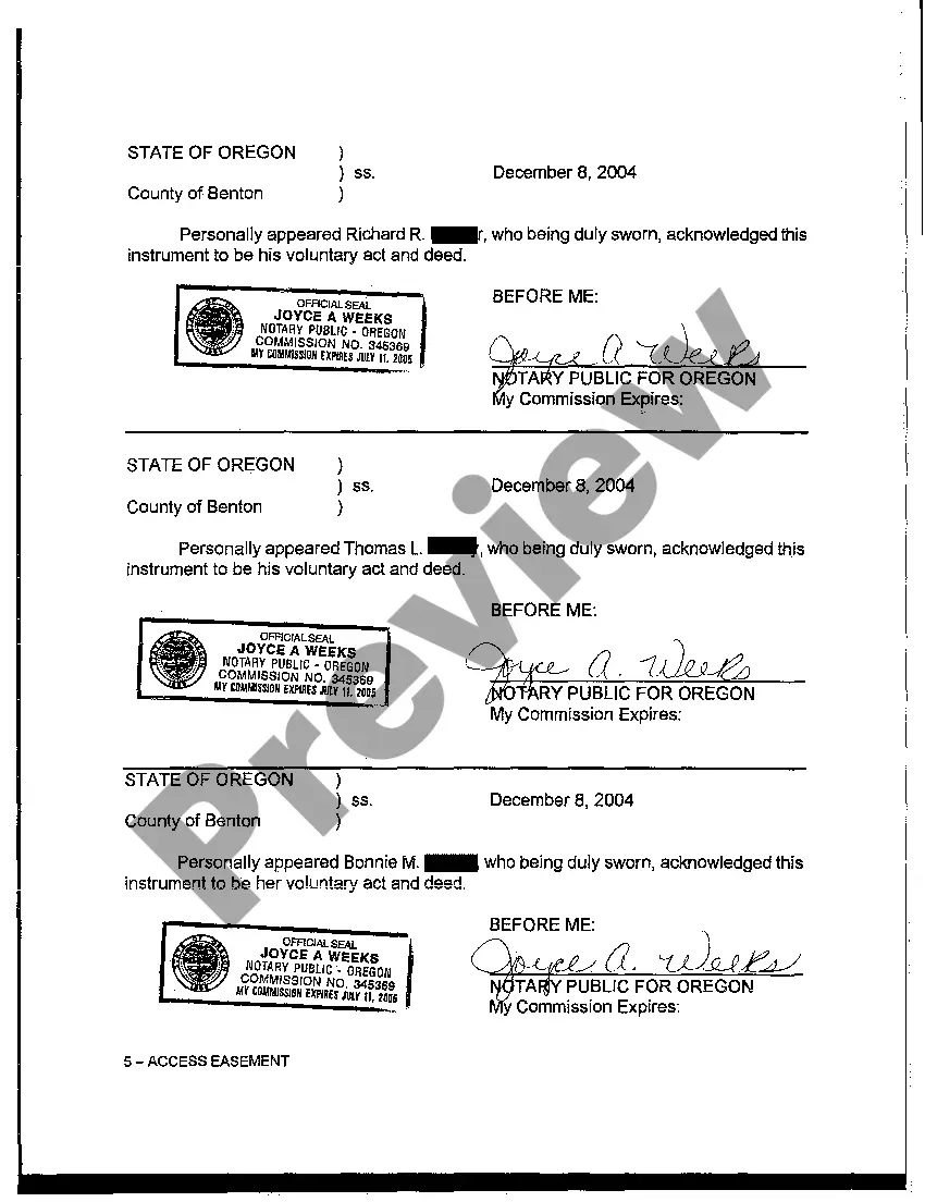 Get A01 Access Easement Preview A01 Access Easement
