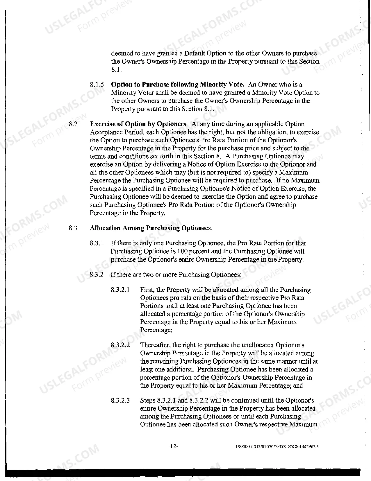 Preview A03 Regent Retirement Residence, Portland, Oregon Tenancy in Common Agreement