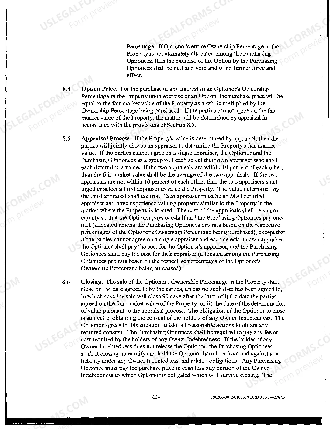 Preview A03 Regent Retirement Residence, Portland, Oregon Tenancy in Common Agreement