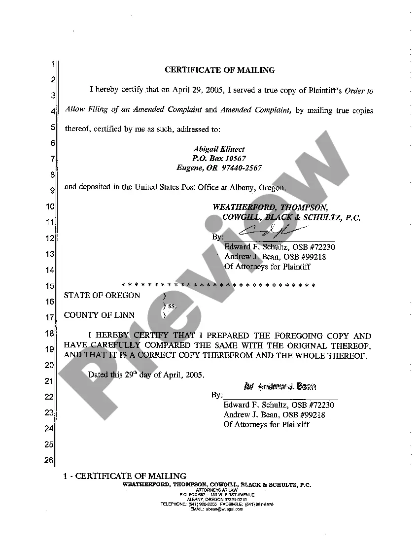 Preview A08 Amended Complaint - Interference with Easement and Trespass
