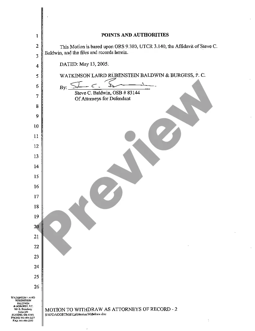 Preview A10 Motion for Defendant's Attorneys to Withdraw as Attorneys of Record