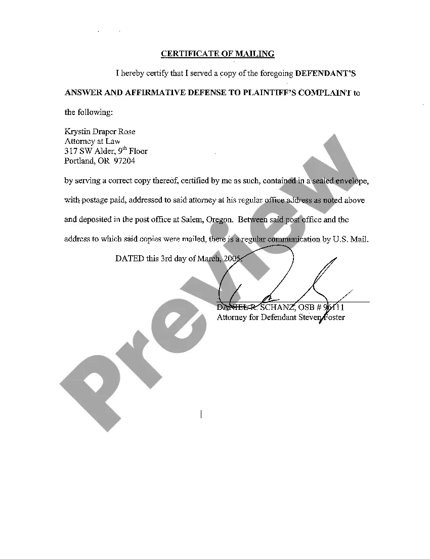 Get A03 Defendant's Answer and Affirmative Defense to Plaintiff's Complaint Preview A03 Defendant's Answer and Affirmative Defense to Plaintiff's Complaint