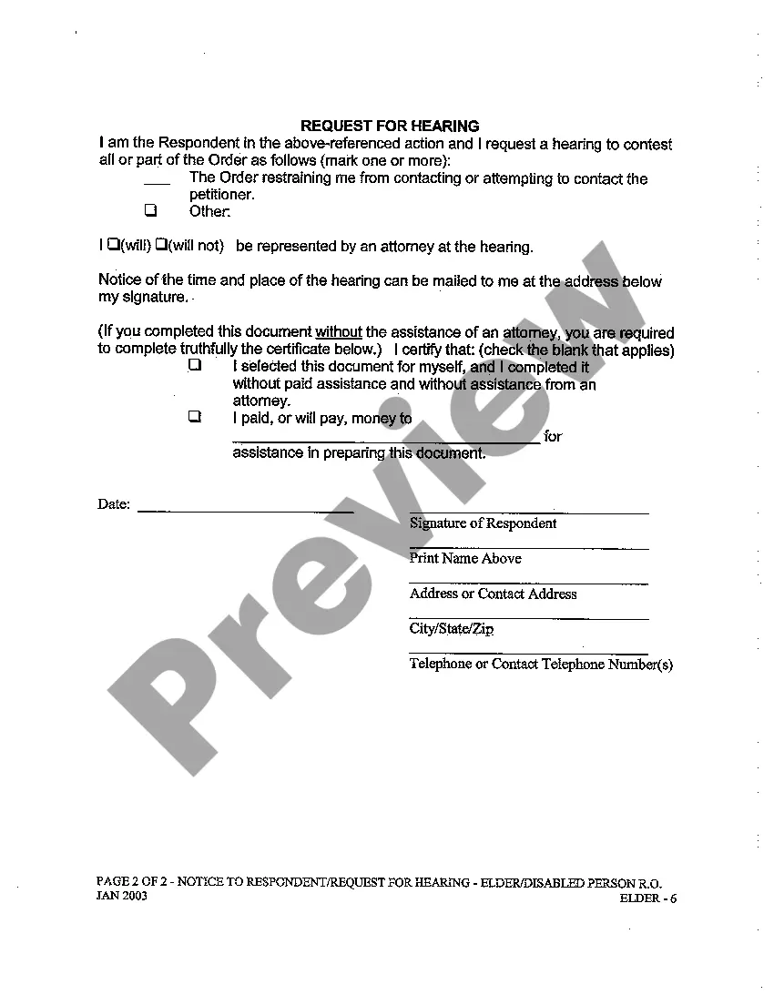 Get A03 Notice To Respondent Request For Hearing Preview A03 Notice To Respondent Request For Hearing