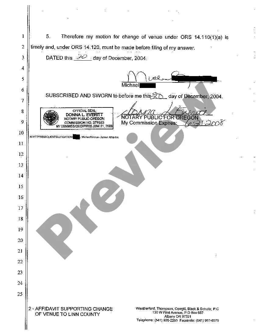 Preview A03 Motion for Change of Place of Trail to Another County - Stipulated