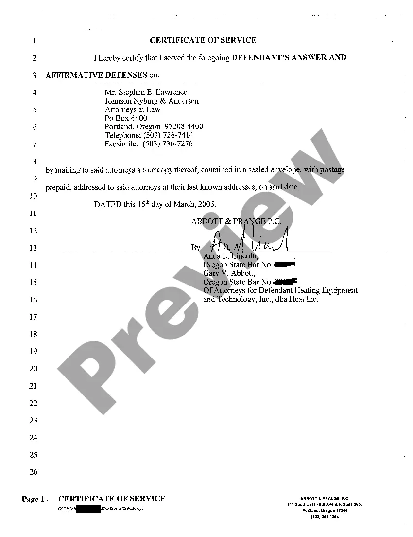 Get A02 Defendant's Answer and Affirmative Defenses Preview A02 Defendant's Answer and Affirmative Defenses