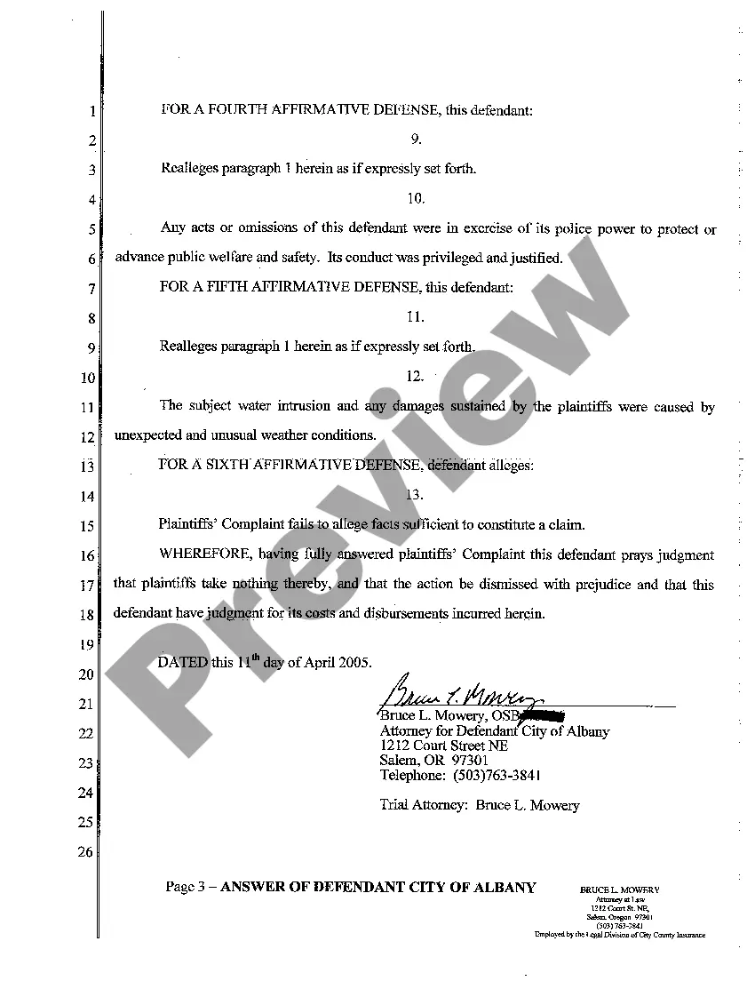 Preview A03 Answer of First Defendant