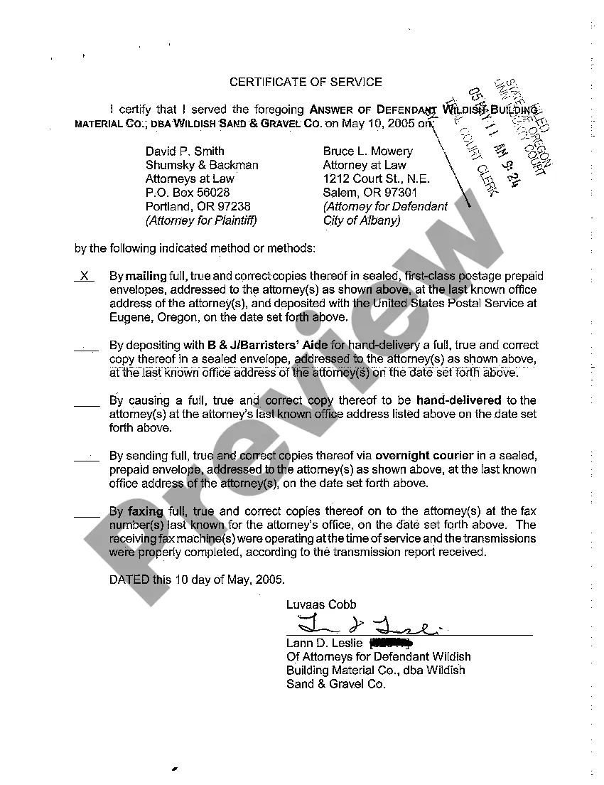 Preview A04 Answer of Second Defendant